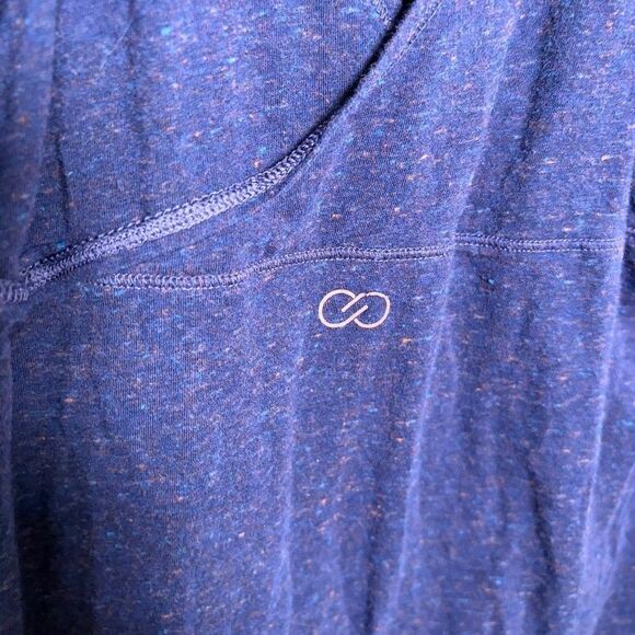 Calia Tank Top Women's Large Blue Flecked Open Back Athletic Sleeveless - Picture 6 of 10